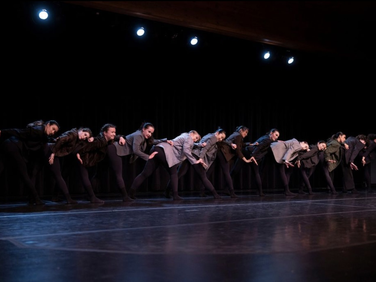 dancers lined up over each other